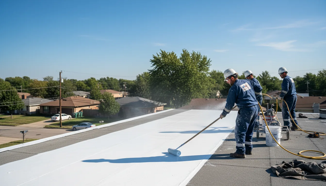Commercial roof coating in Bannister, MI near me